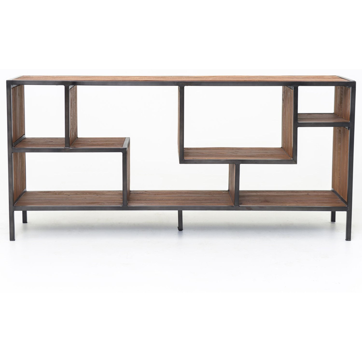 Four Hands Irondale CIRD59E1E2 Helena Console Bookcase Jacksonville Furniture Mart Open